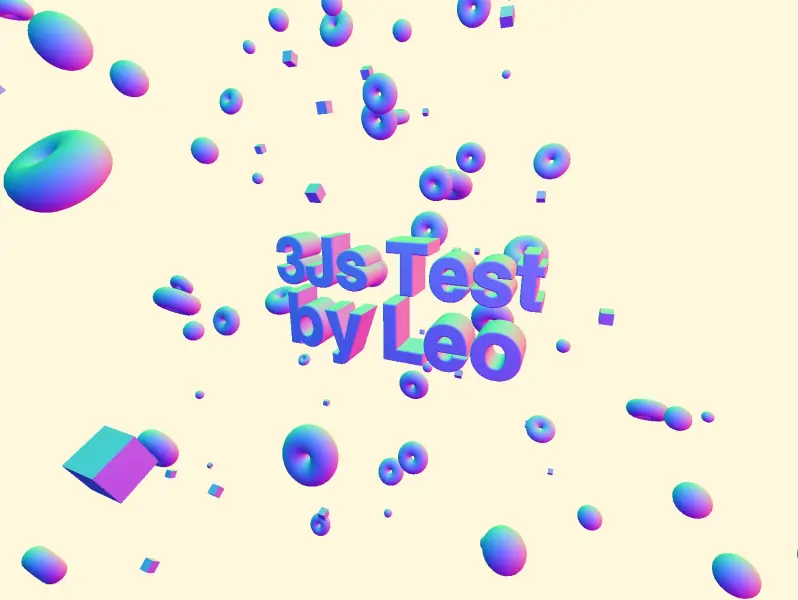 3js Explode Text